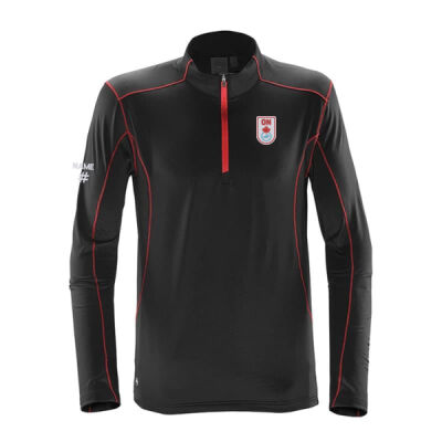 Pulse Men's Emblem Embroidered Fleece Quarter Zip Thumbnail