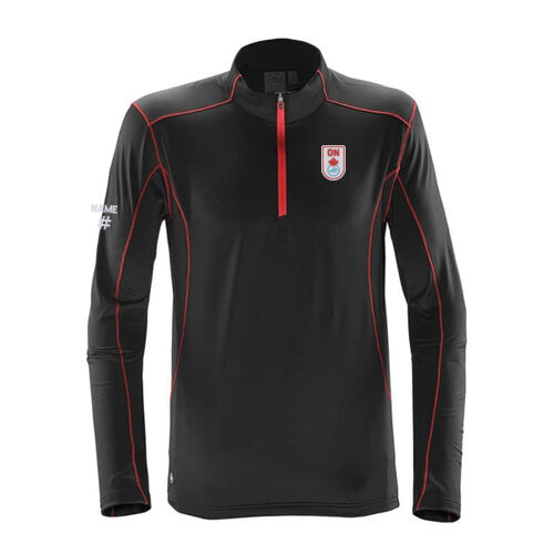 Pulse Men's Emblem Embroidered Fleece Quarter Zip Thumbnail